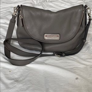 Marc Jacobs Natasha gray leather crossbody bag